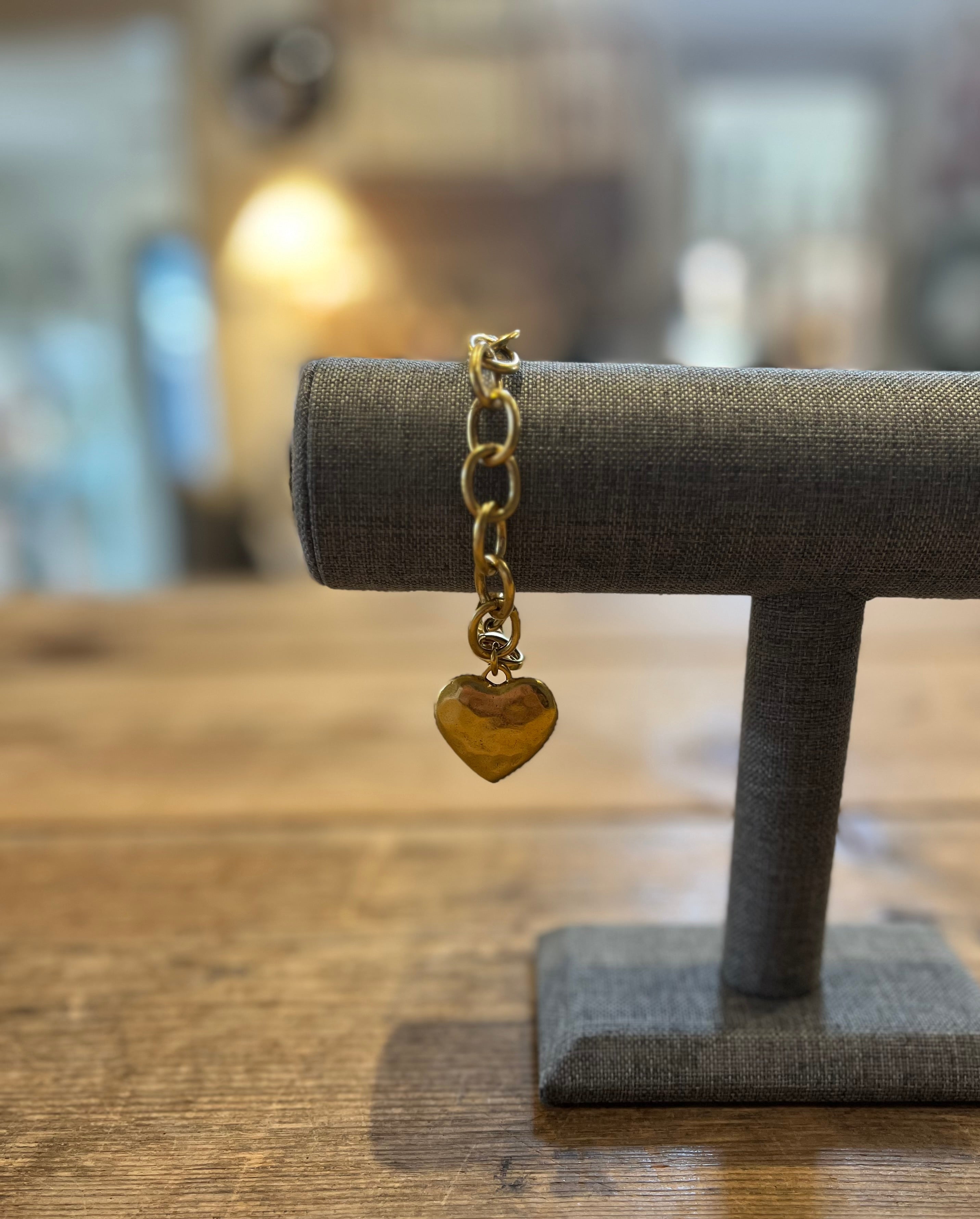 Gold Heart Bracelet