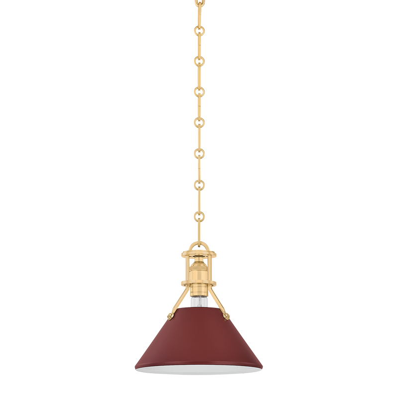 Painted No. 2 Small Pendant