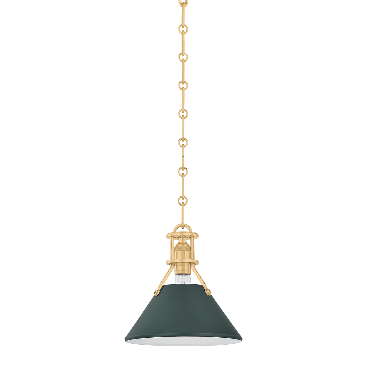 Painted No. 2 Small Pendant