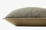Light Blue Floral Pillow