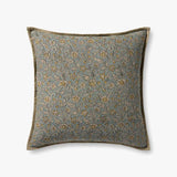 Light Blue Floral Pillow