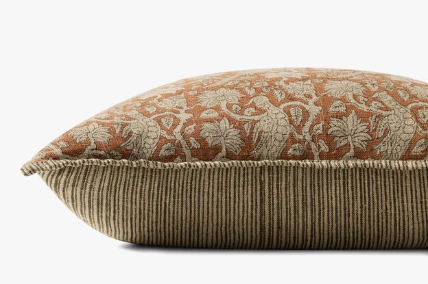 Rory Rust Floral Pillow