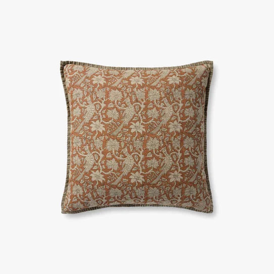 Rory Rust Floral Pillow