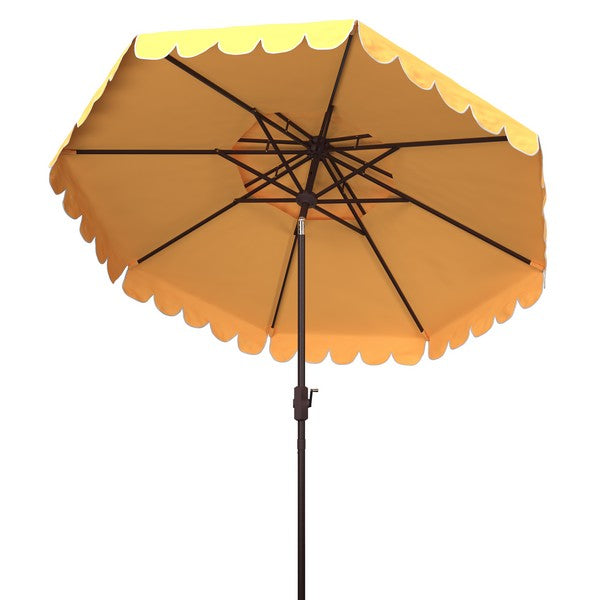 Yellow Round Double Top Umbrella
