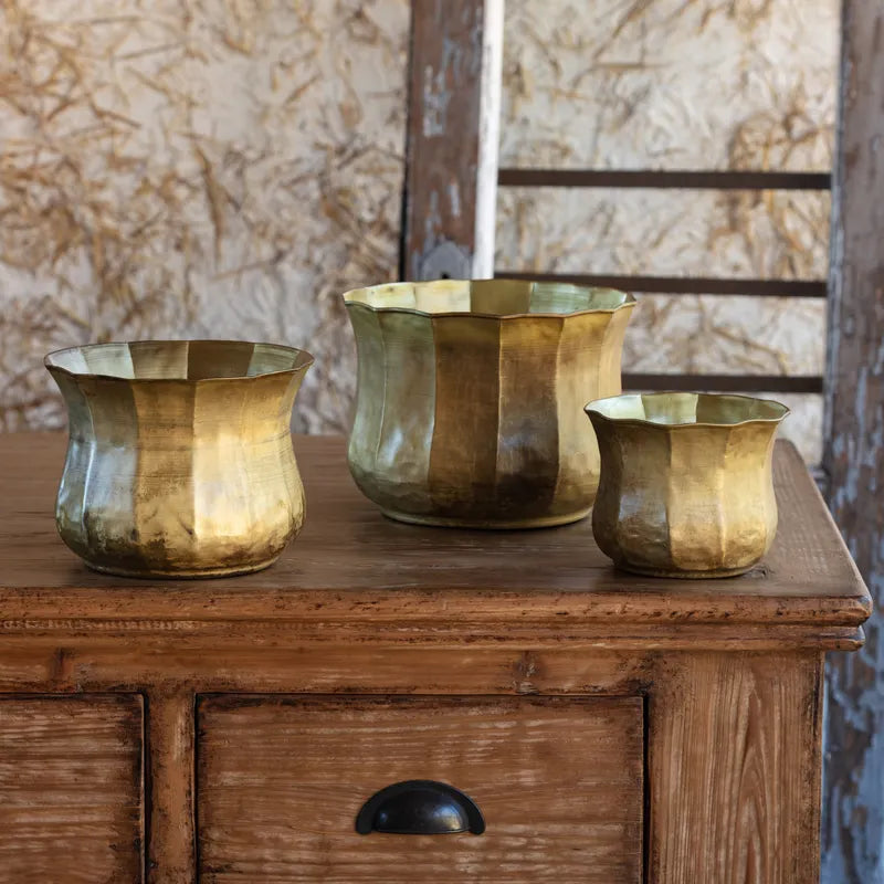 Aged Gold Metal Planers
