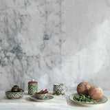 Hand-Painted Stoneware Round Plate