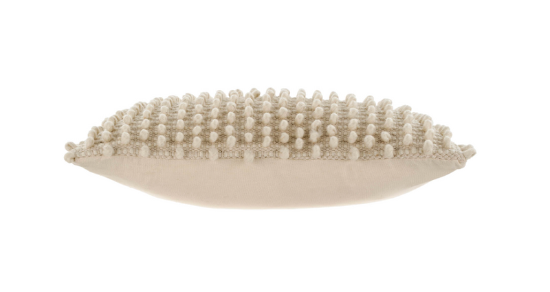 Wool Pom Pom Lumbar Pillow