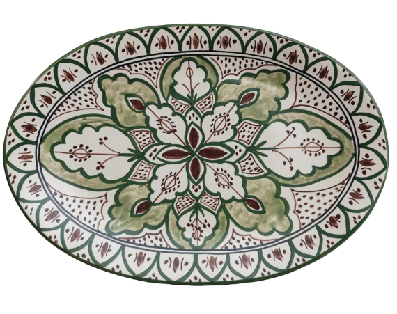 Botanical Hand-Painted Platter