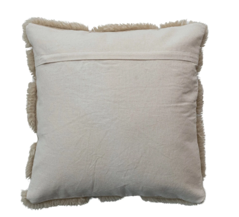 Wool Shag Tufted Pillow