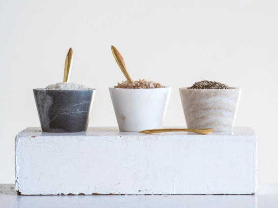 Marble Spice Bowl and Spoon