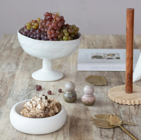 Crackle Footed Bowl