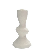 Ivory Cast Iron Taper Holder