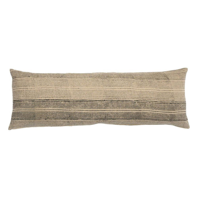 Noir Stripes Long Lumbar Pillow