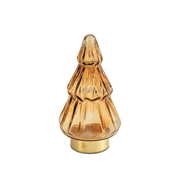 Amber Glass Christmas Tree