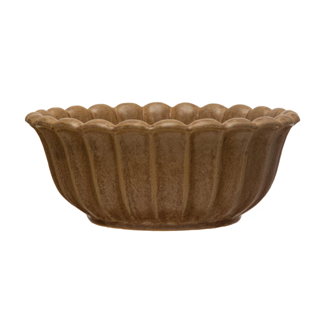 Flower Stoneware Bowl