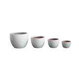 White Glazed Pot