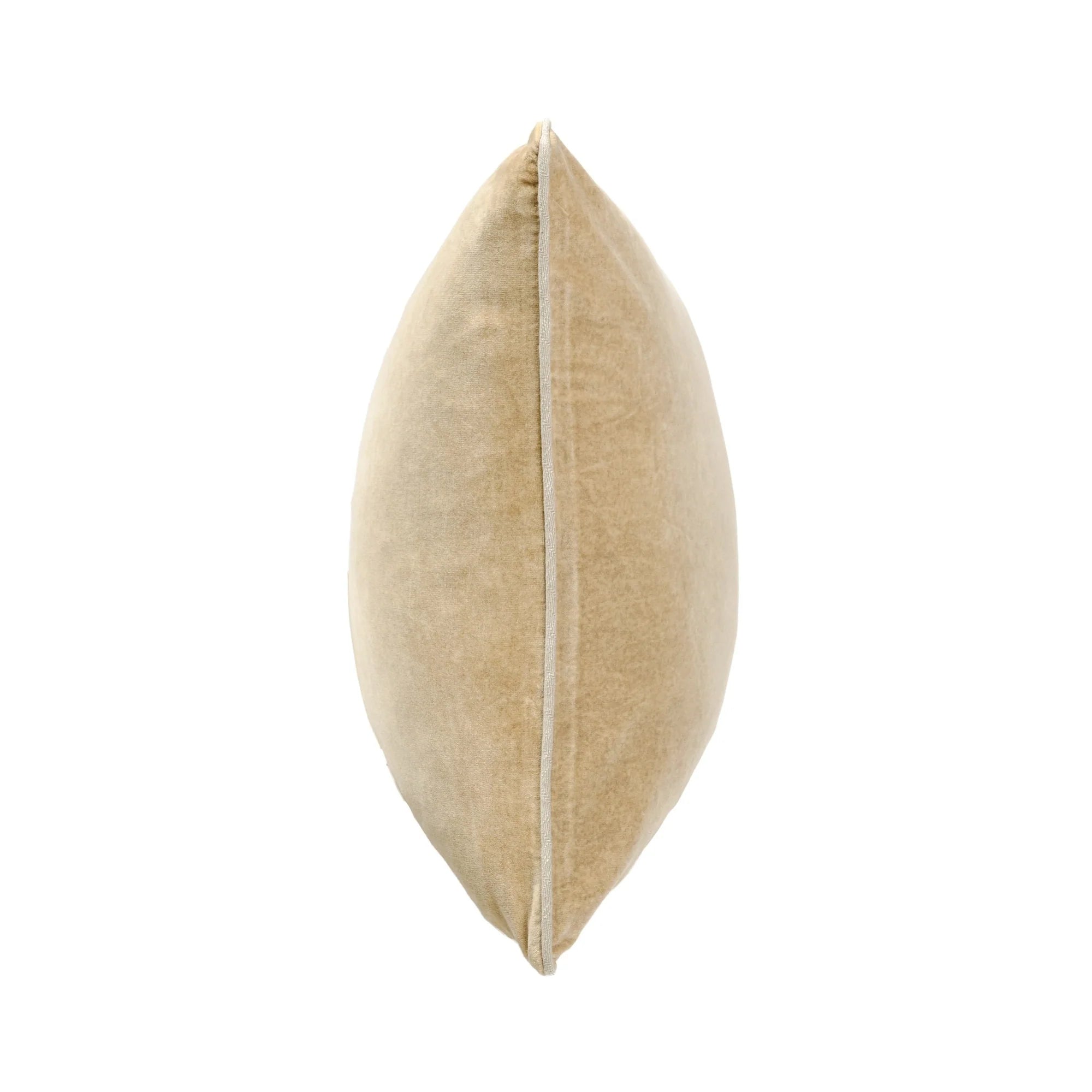 Stonewashed Velvet Pillow - Wheat