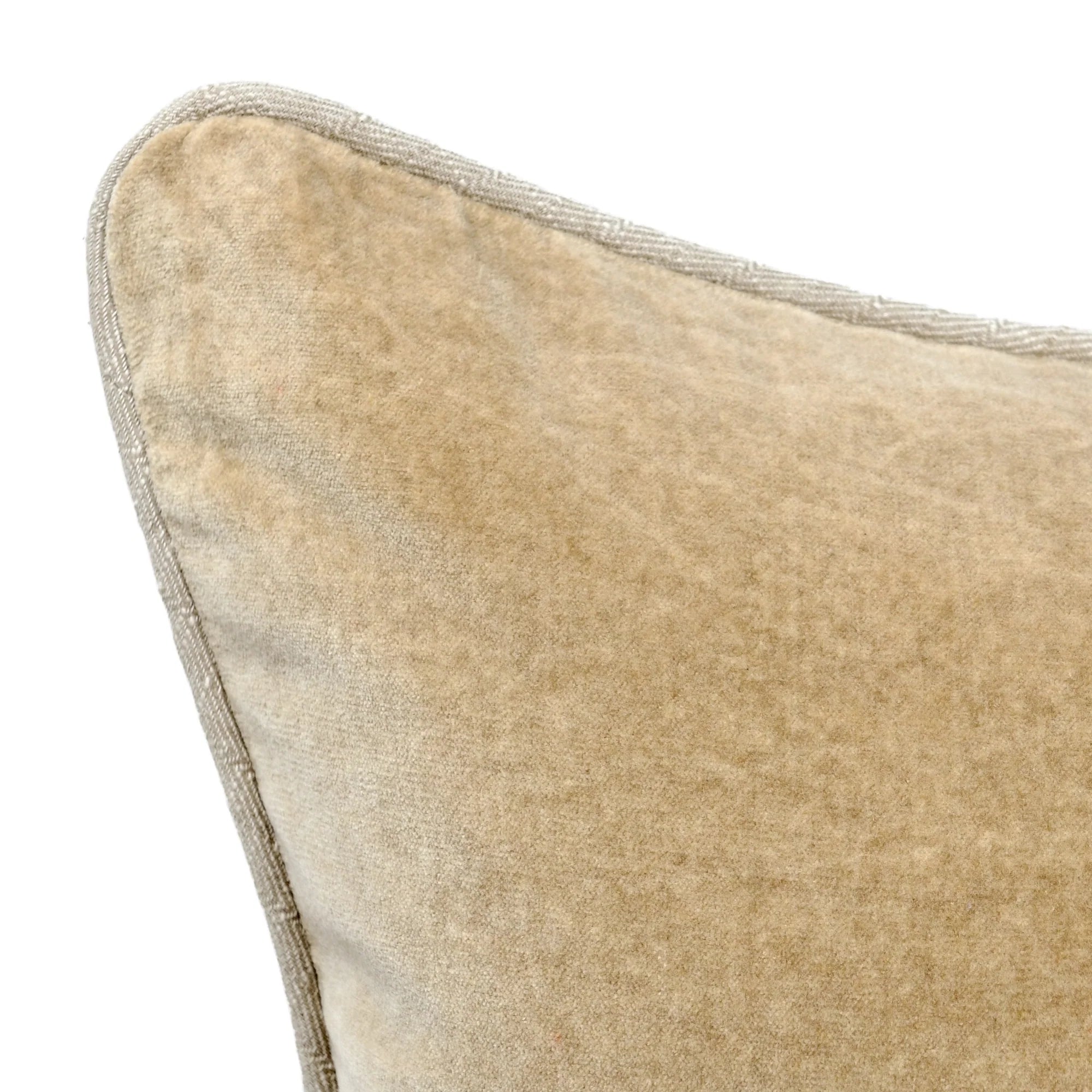 Stonewashed Velvet Pillow - Wheat