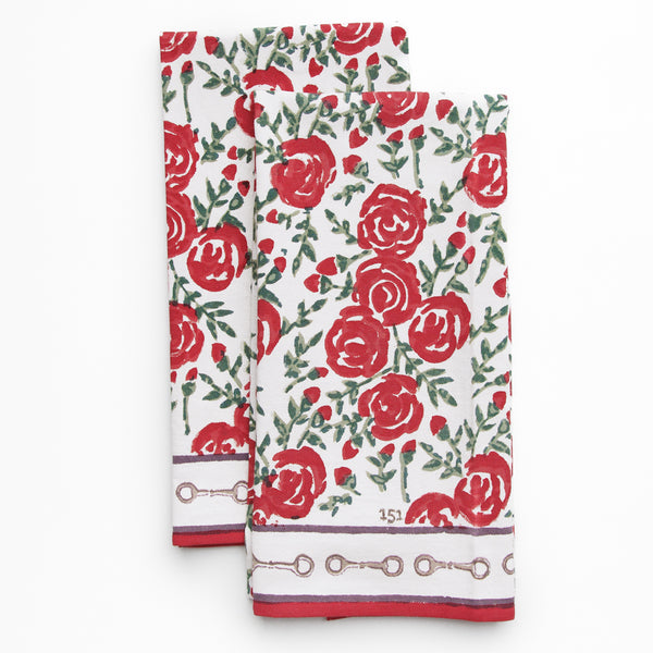 Run For The Roses Tea Towel