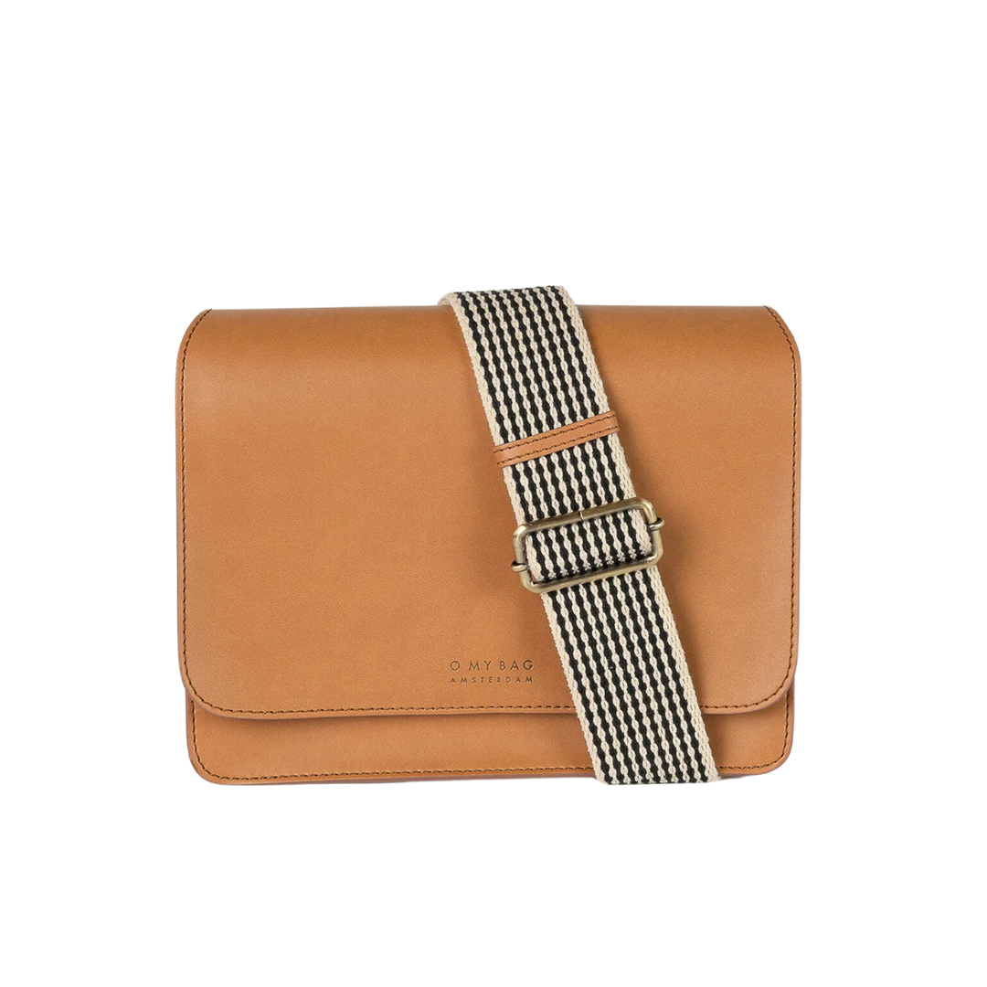 Audrey Cognac Apple Leather Bag