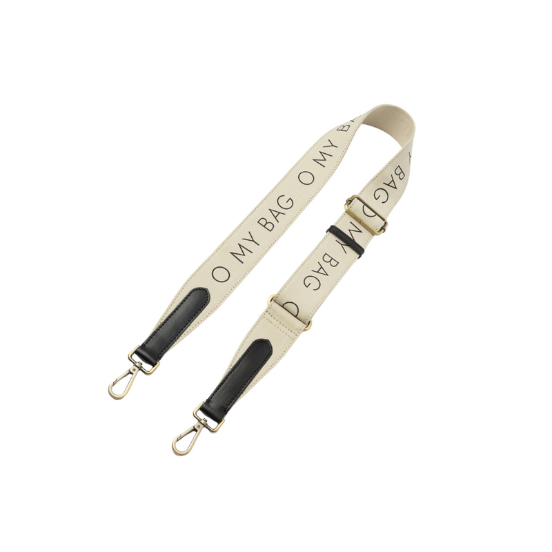 O My Bag Logo Strap Black