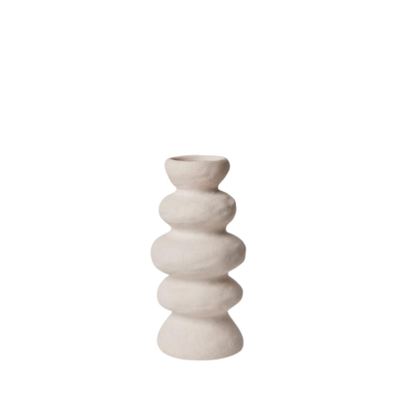 White Totem Vase