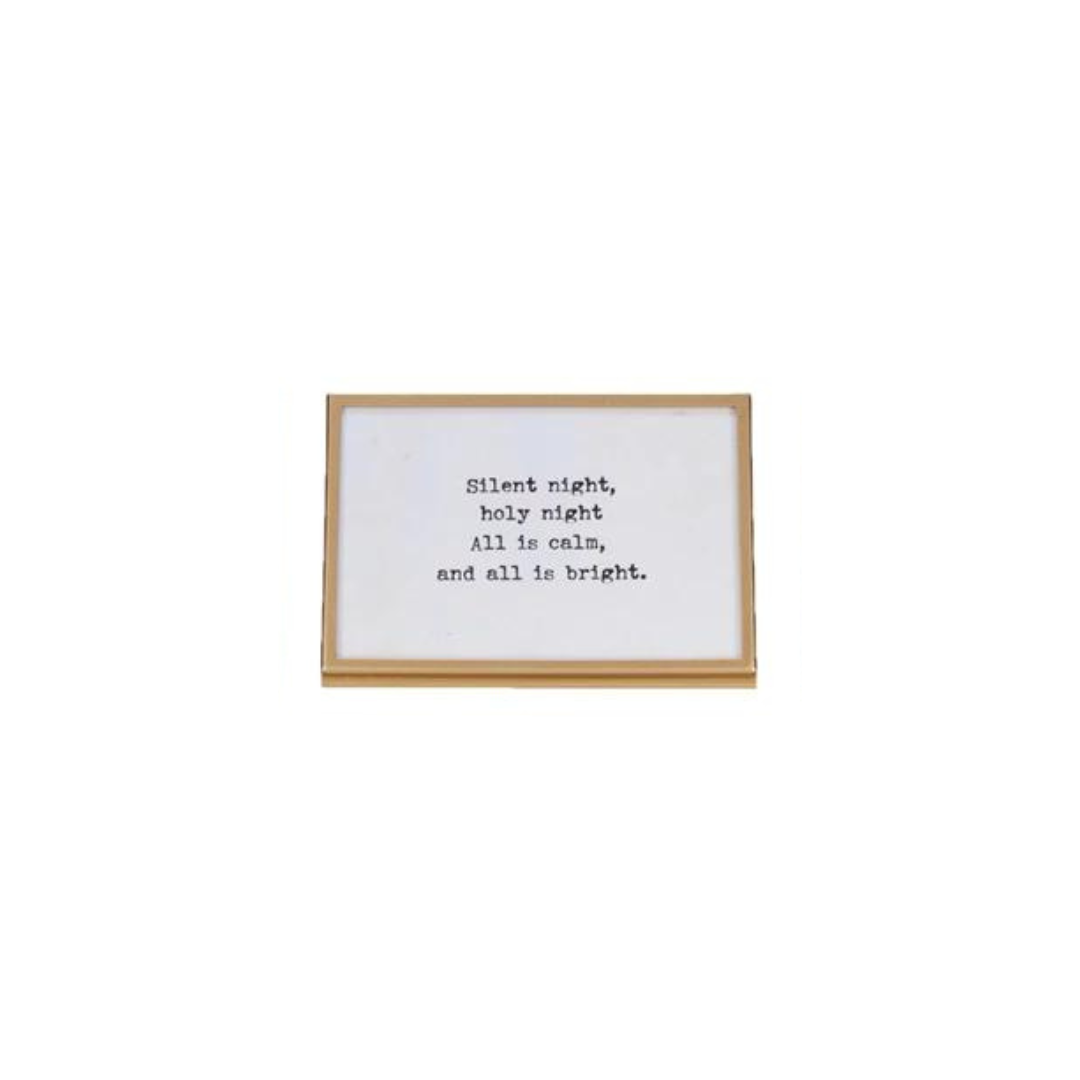 Gold Frame with Holiday Saying