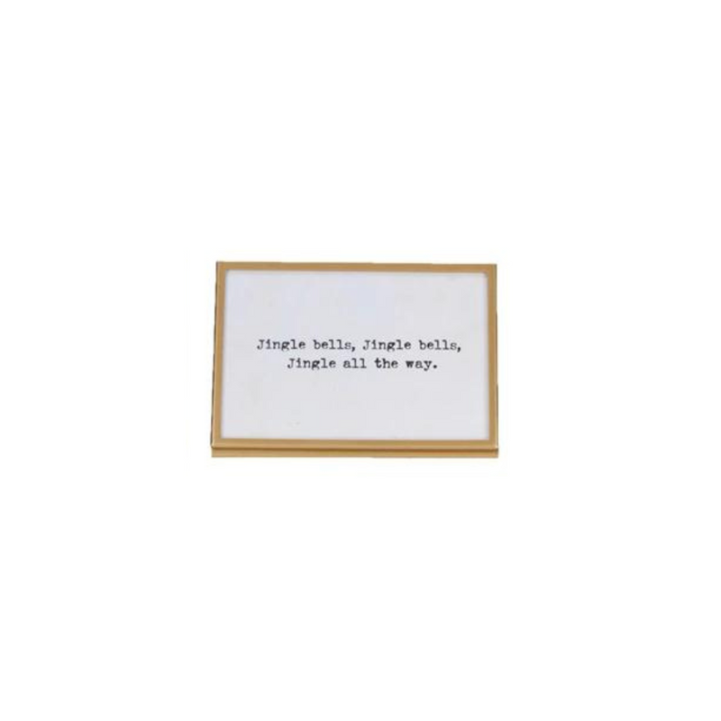 Gold Frame with Holiday Saying