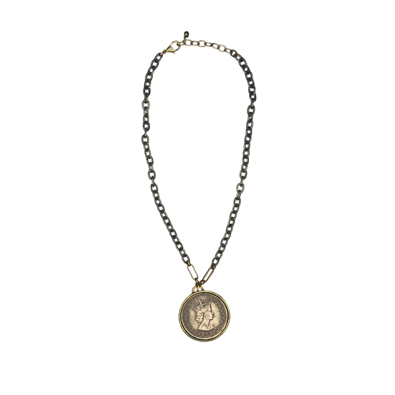 Queen Elizabeth II Coin Necklace