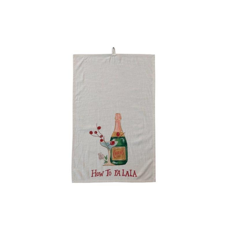 Holiday Cocktail Tea Towel