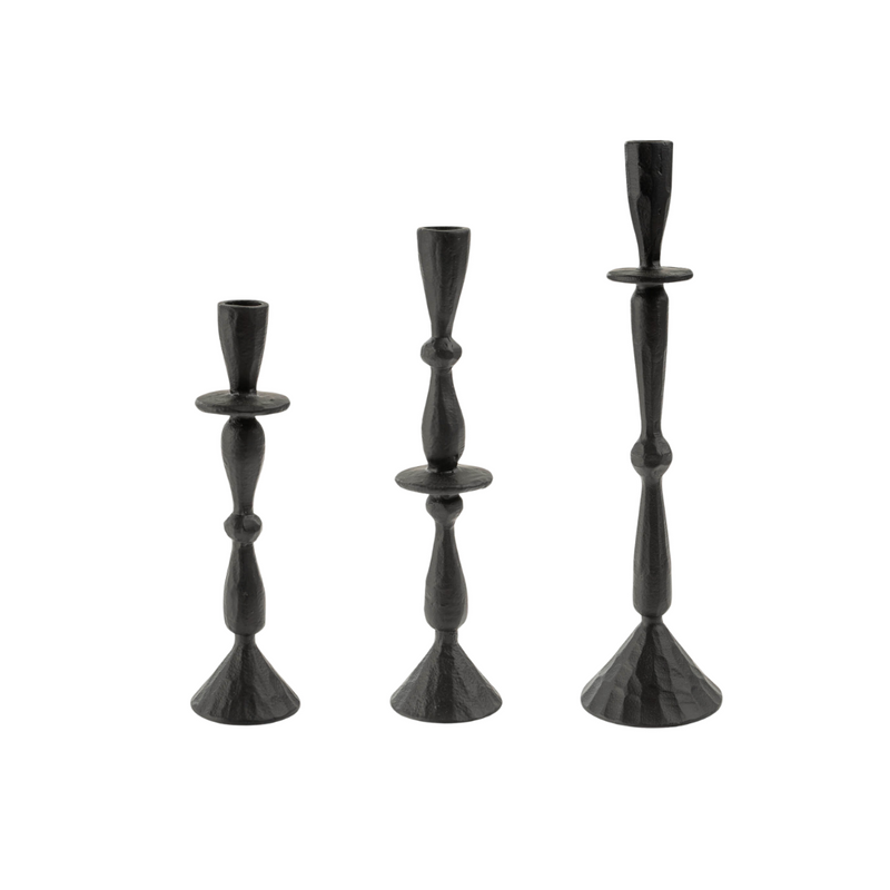 Matte Black Candlesticks