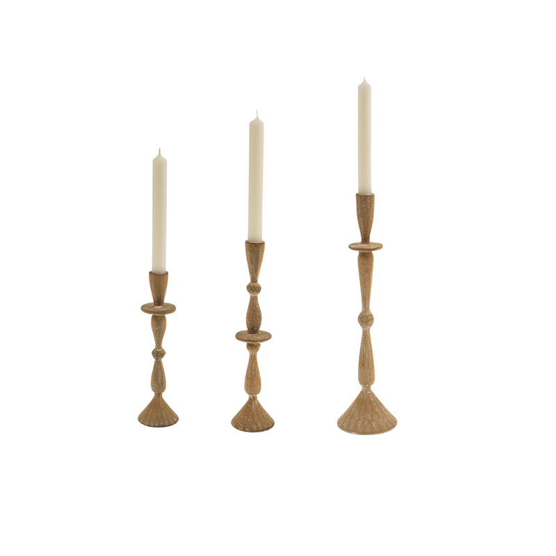 Matte Sand Candlesticks