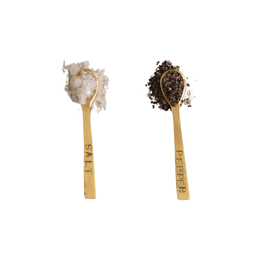 Gold Salt and Pepper Spoons
