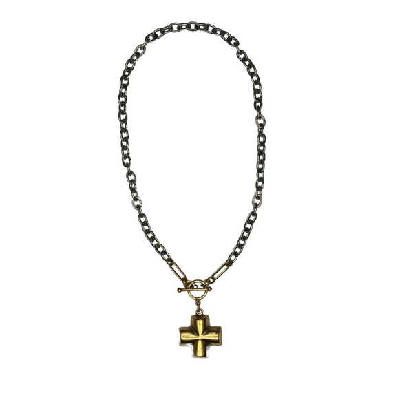 Equal-Armed Cross Necklace