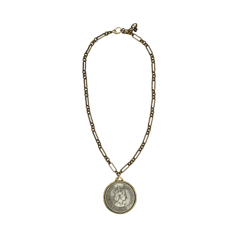 Queen Elizabeth II Coin Necklace