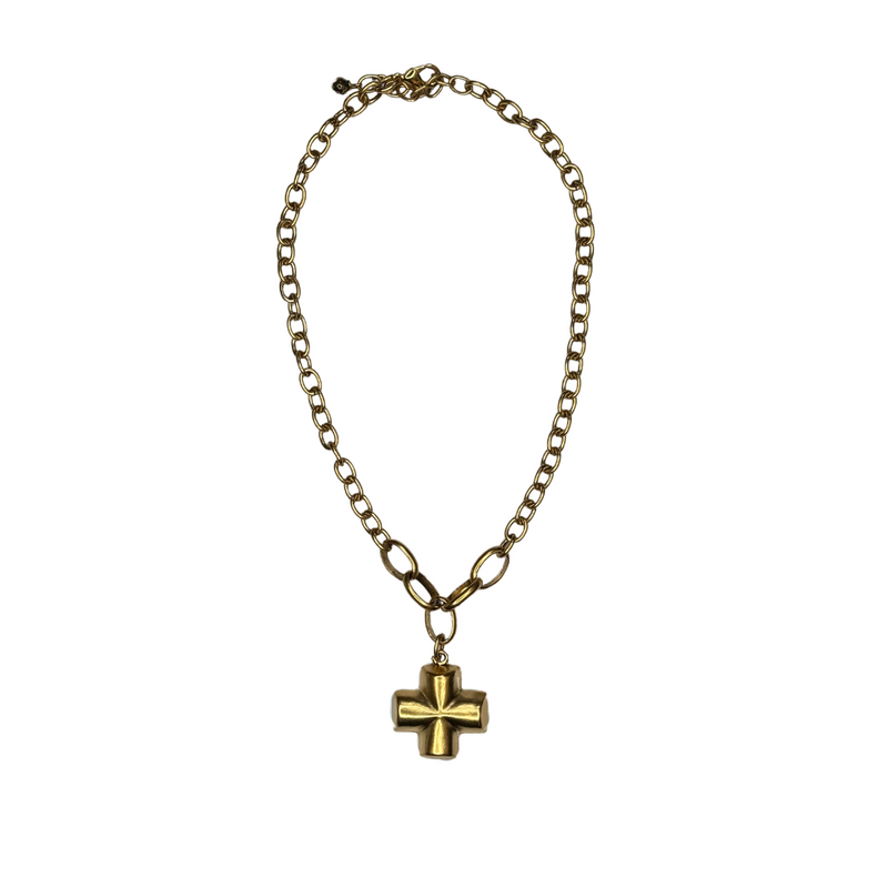 Equal-Armed Cross Necklace