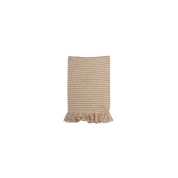 Ruffle Striped Tea Towel