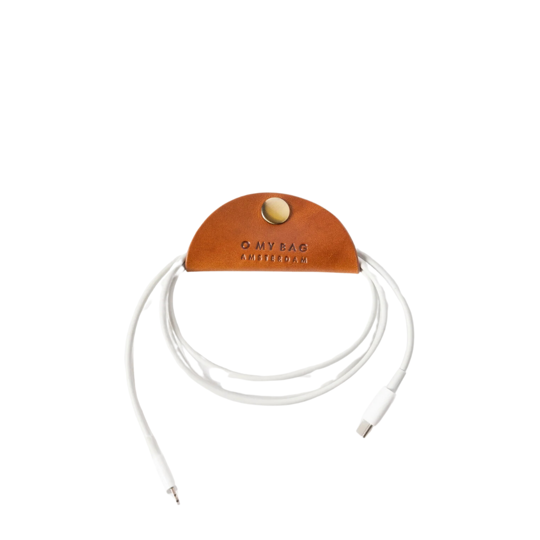 Leather Cord Taco Cognac
