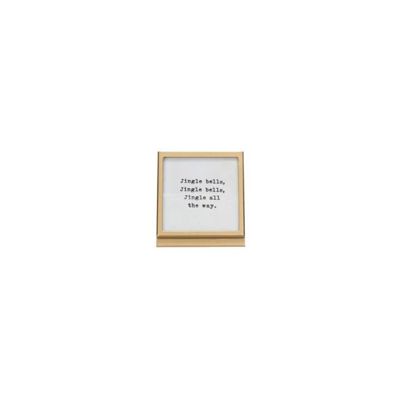 Mini Gold Frame with Holiday Saying