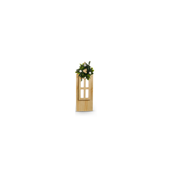 Village Homes with Mistletoe Wreaths