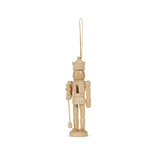 Wood Nutcracker Ornament