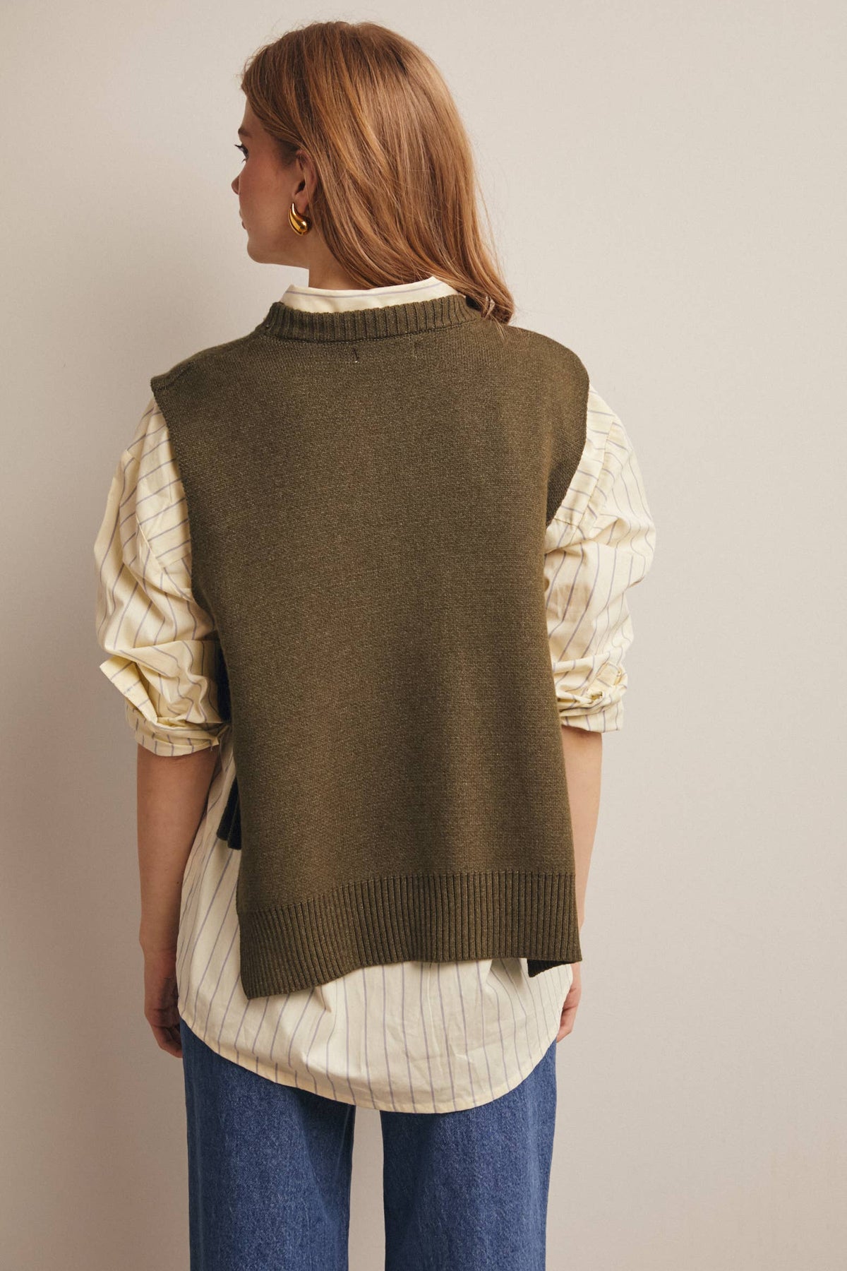 Side Tie Knit Vest