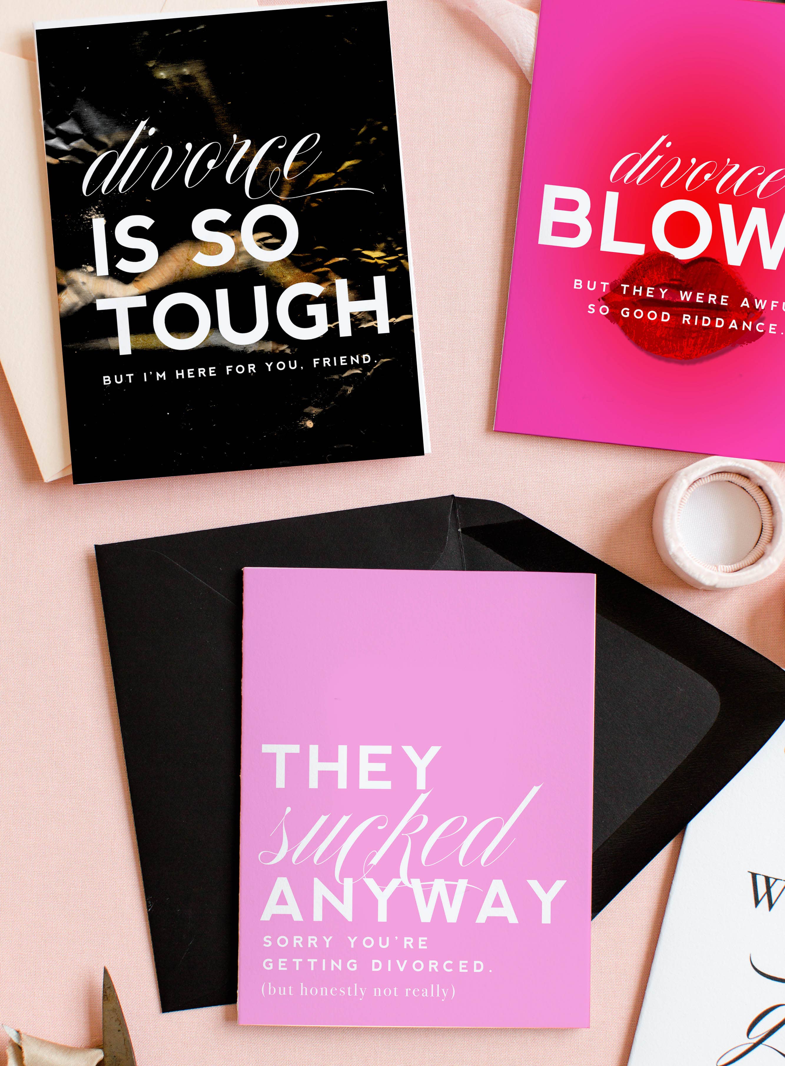 They Sucked, Funny Divorce Greeting Card 