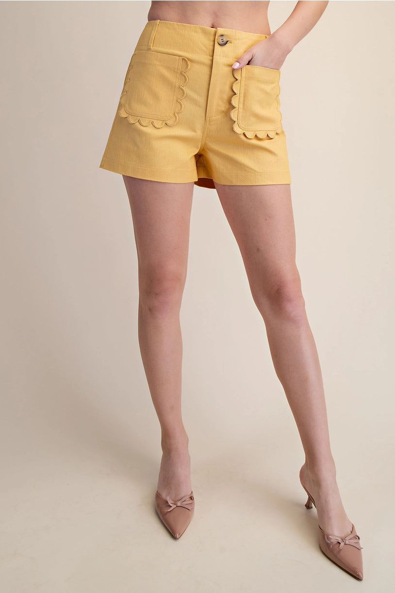 Colette Scallop Pocket Short