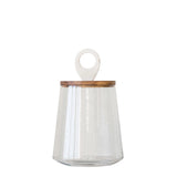 Glass Jar with Marble Lid