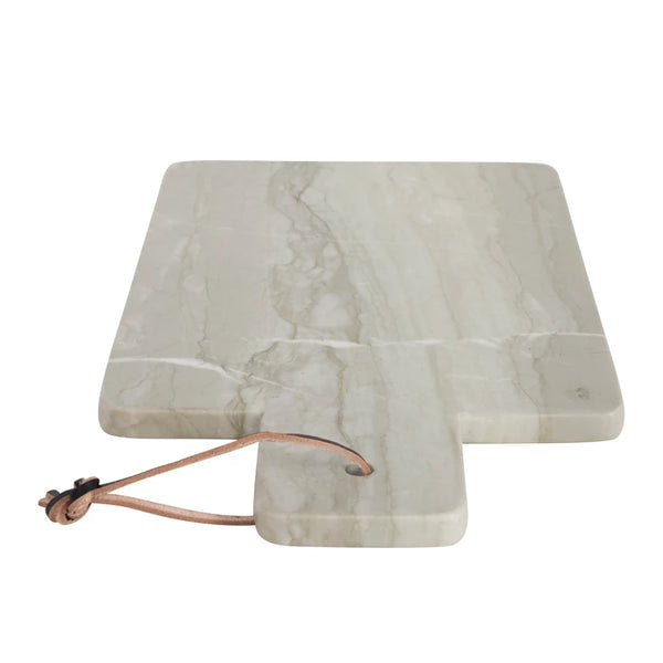 Marble Cheese Tray with Leather Strap