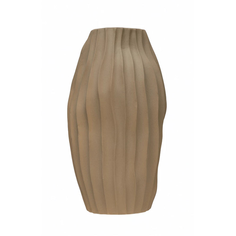 Ribbed Abstract Vase