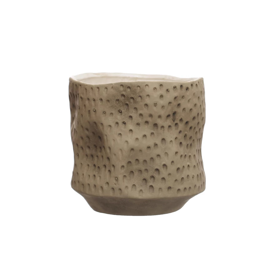 Khaki Textured Planter