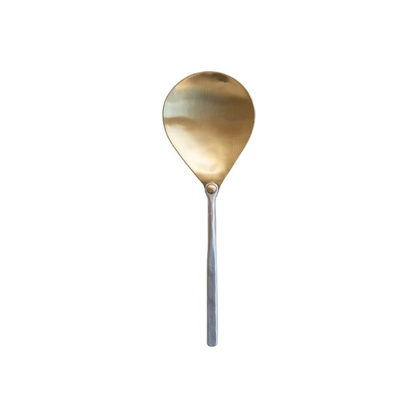 Serving Spoon with Hammered Handle