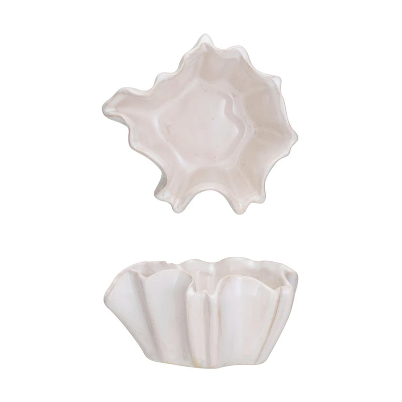 White Organic Shaped Planter